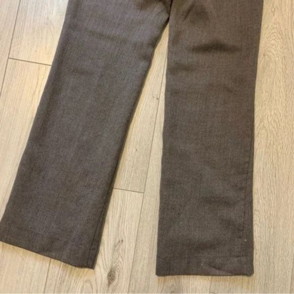 J. Crew Wool Blend Favourite fit winter Pants, Size 6 fully lined in brown - Picture 4 of 10